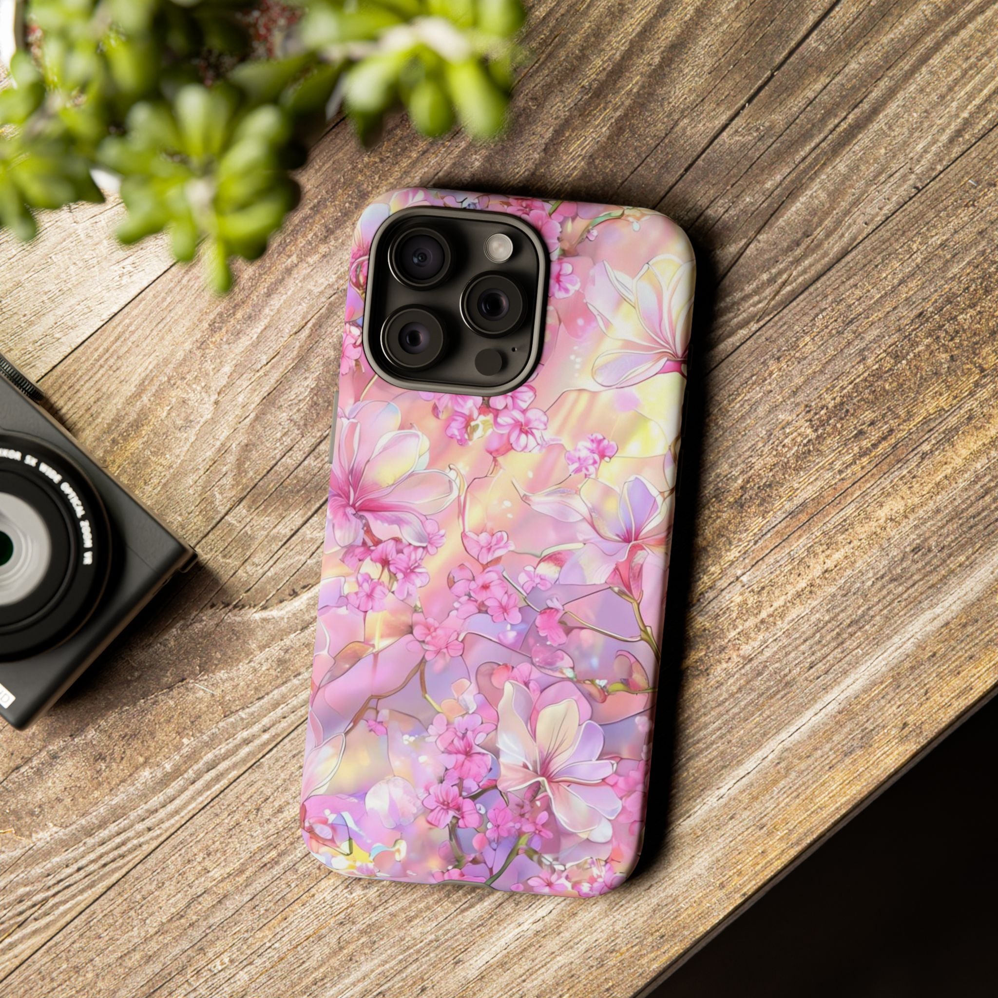 Floral Elegance Tough Phone Case – Dual-Layer Protection for iPhone 17/16/15 & Samsung | Glossy or Matte Finish | Morphesa