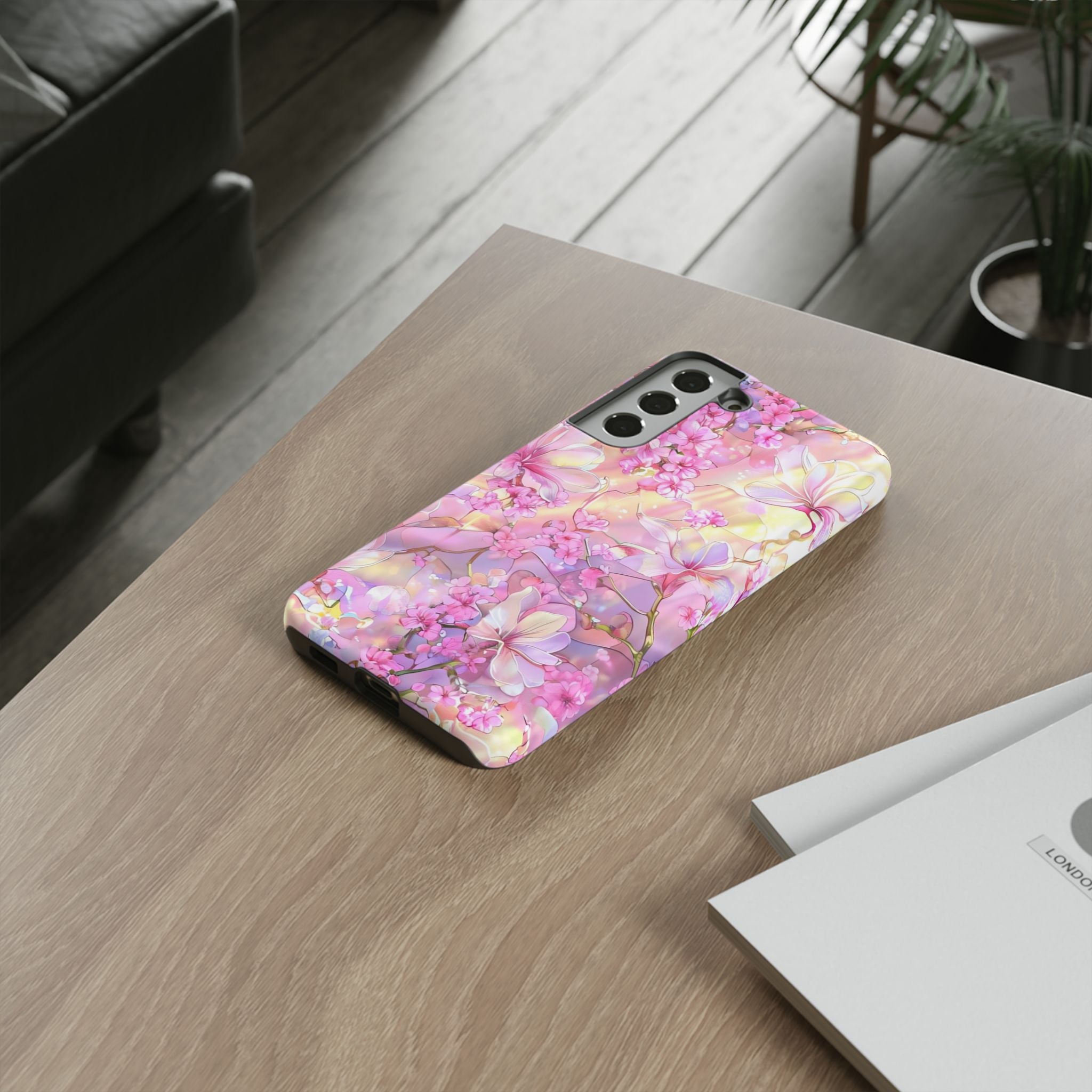Floral Elegance Tough Phone Case – Dual-Layer Protection for iPhone 17/16/15 & Samsung | Glossy or Matte Finish | Morphesa