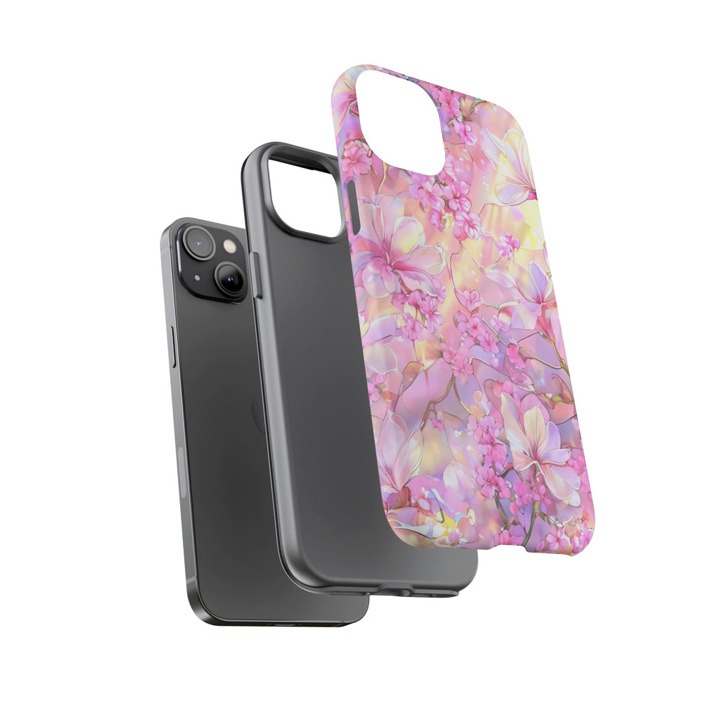 Floral Elegance Tough Phone Case – Dual-Layer Protection for iPhone 17/16/15 & Samsung | Glossy or Matte Finish | Morphesa