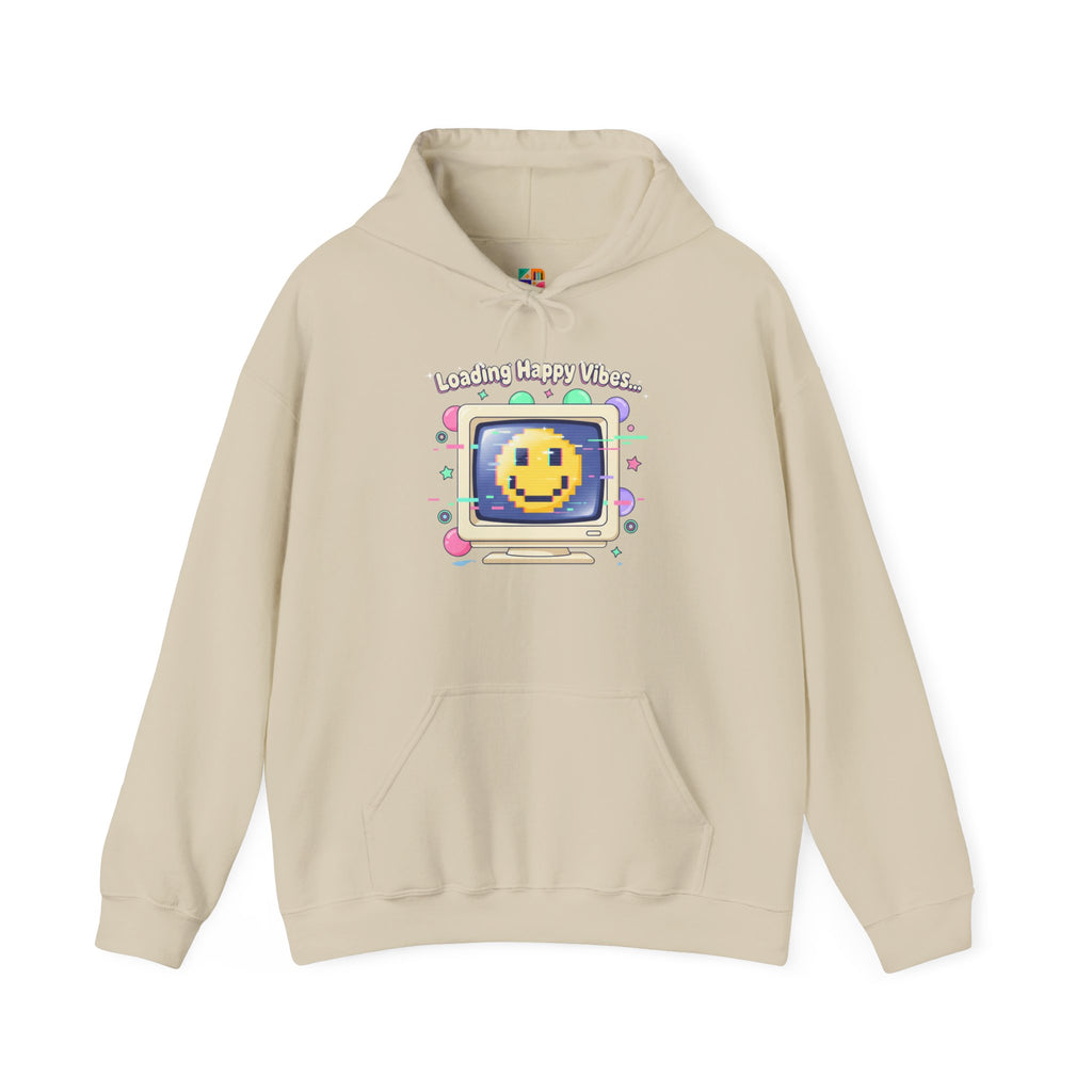 Virtual Pet Popup Hoodie | Y2K retro tech, pixel smile interface