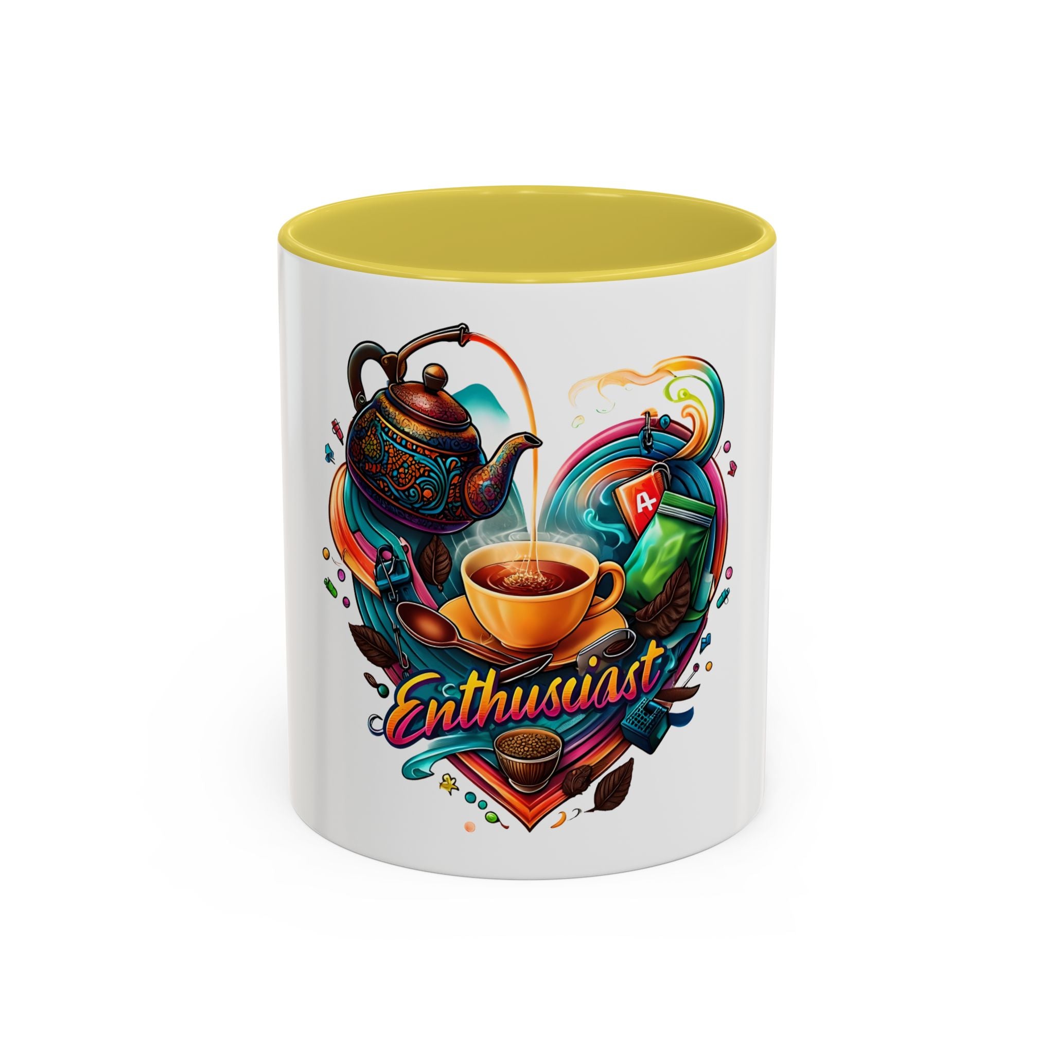 Colorful Coffee Enthusiast Mug, Perfect for Gifts, Tea Lovers, Vibrant Kitchen Decor, Heartwarming Drinkware, Cozy Beverage