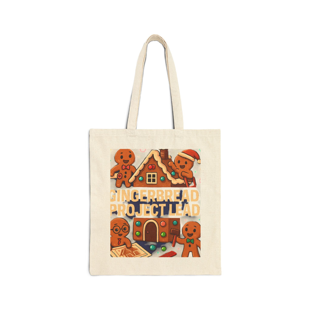Gingerbread House Tote Bag — Holiday Cookie Market Canvas Tote