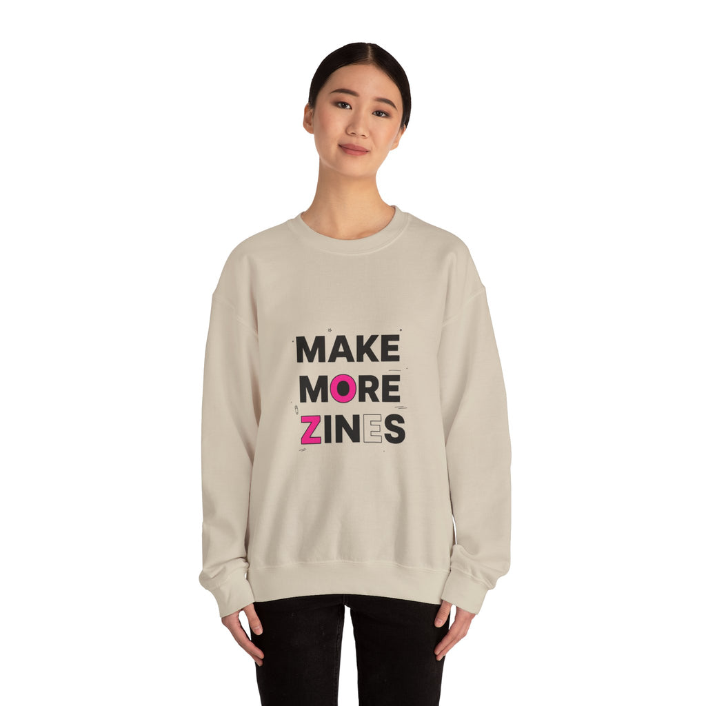 Make More Zines Sweatshirt | ransom collage shirt, zine style tee