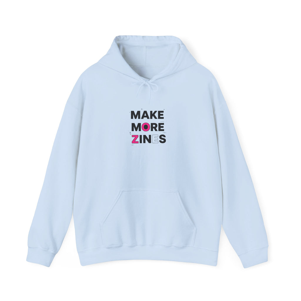 Make More Zines Hoodie | ransom collage, cutout letters design