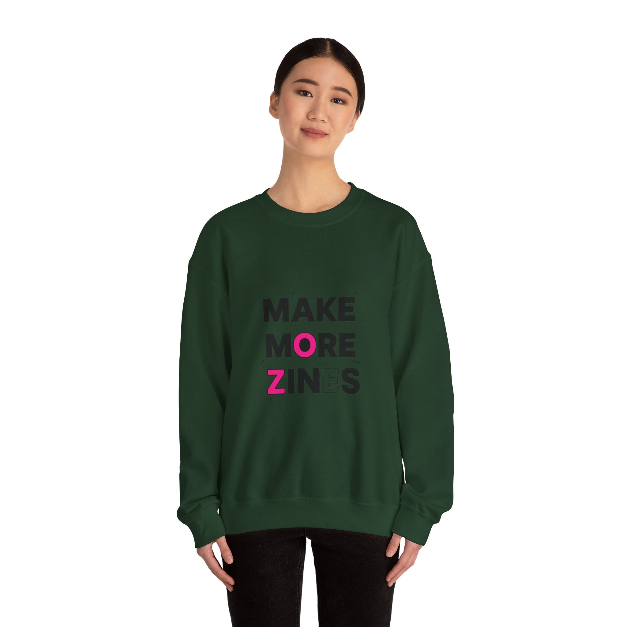 Make More Zines Sweatshirt | ransom collage shirt, zine style tee