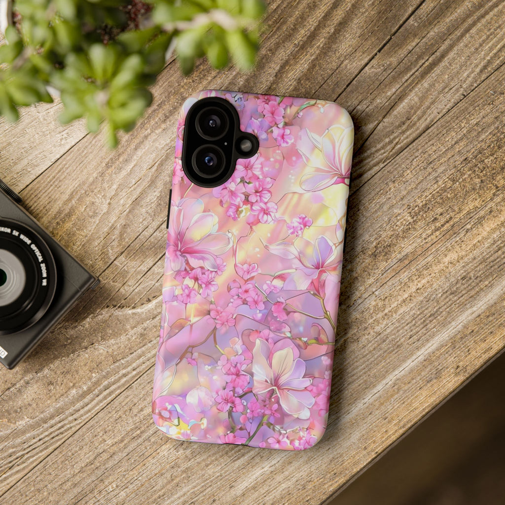 Floral Elegance Tough Phone Case – Dual-Layer Protection for iPhone 17/16/15 & Samsung | Glossy or Matte Finish | Morphesa