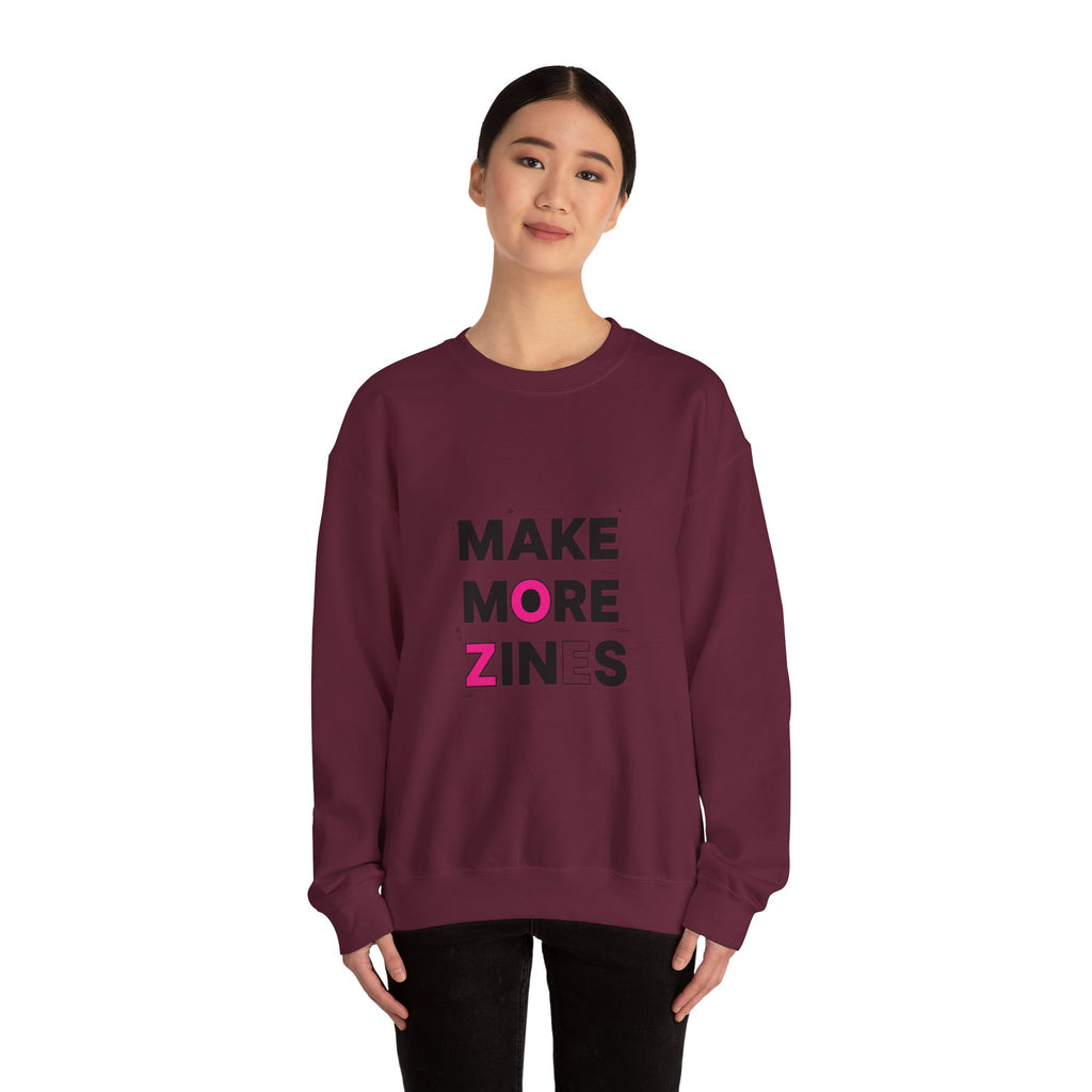 Make More Zines Sweatshirt | ransom collage shirt, zine style tee