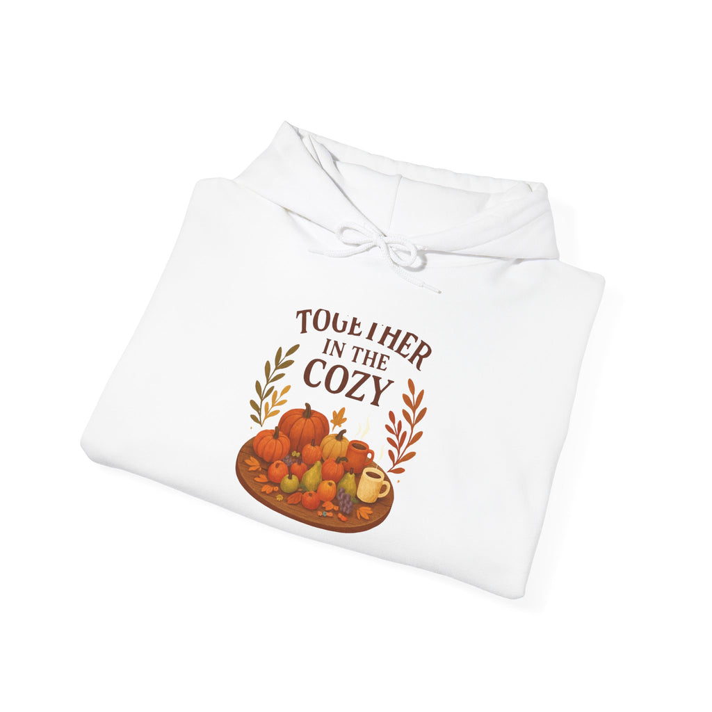 Cozy Together Hoodie — "Together in the Cozy" Fall Pumpkin Sweatshirt