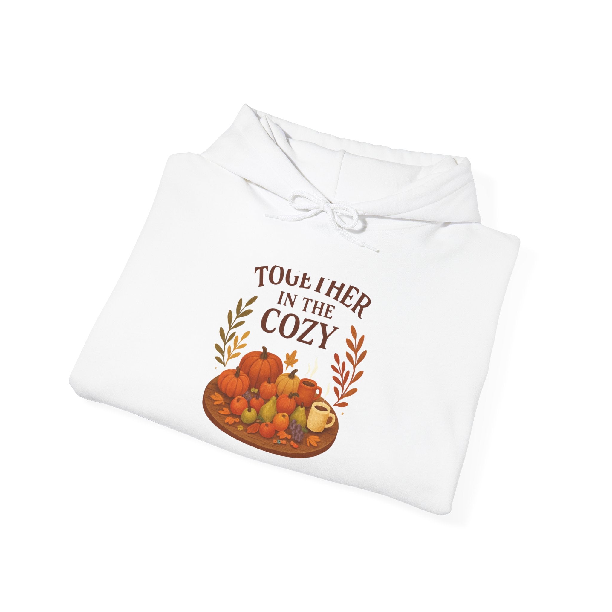 Cozy Together Hoodie — "Together in the Cozy" Fall Pumpkin Sweatshirt
