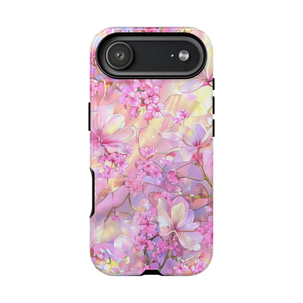 Floral Elegance Tough Phone Case – Dual-Layer Protection for iPhone 17/16/15 & Samsung | Glossy or Matte Finish | Morphesa