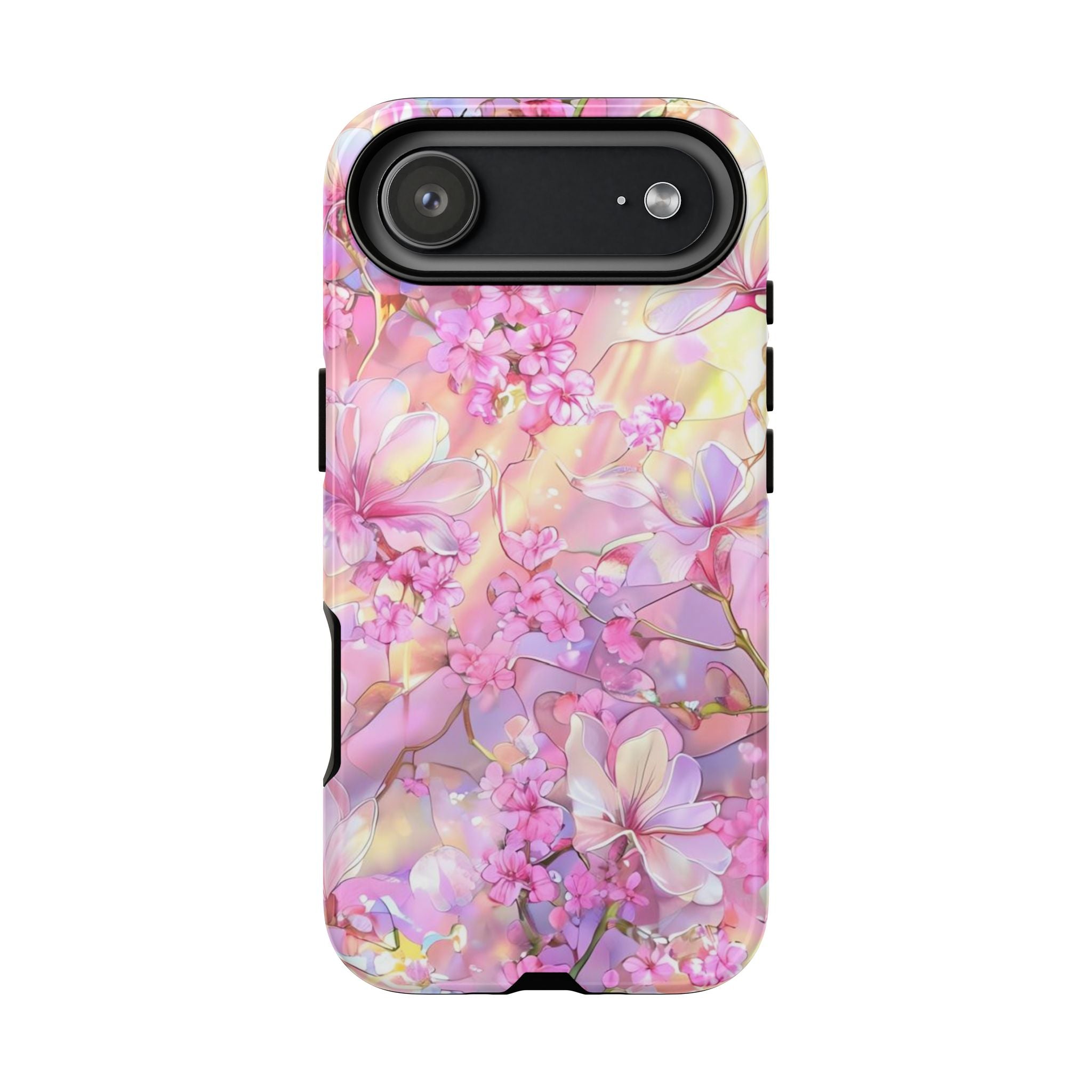 Floral Elegance Tough Phone Case – Dual-Layer Protection for iPhone 17/16/15 & Samsung | Glossy or Matte Finish | Morphesa