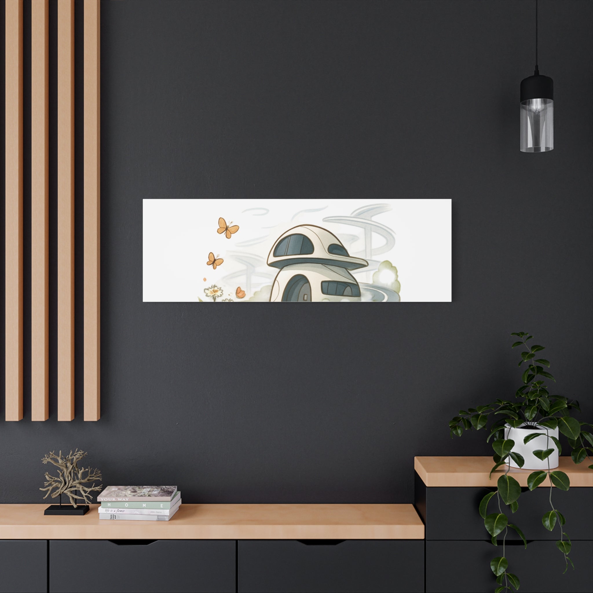 Home Sweet Home Canvas Wall Art — Cozy Cottage Matte Stretched Canvas