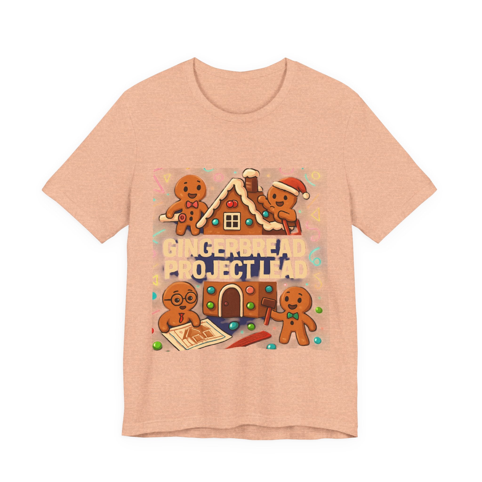 Gingerbread Project Lab T-Shirt — Cute Holiday Cookie House Tee