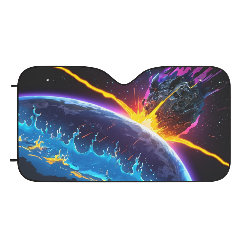 Cosmic Car Sun Shades - Space Theme Heat Shield, Ideal for Road Trips, Car Accessories, Travel Gifts, Summer Vehicle Essentials