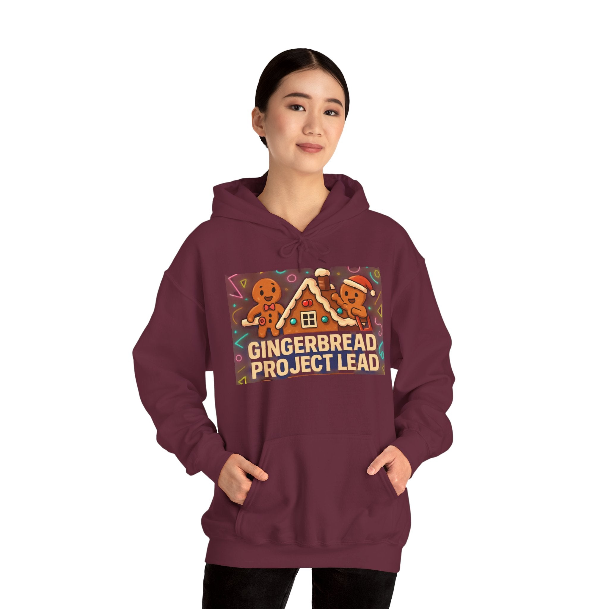 Gingerbread Bakery Hoodie — Cute Holiday Gingerbread House & Cookies Sweatshirt