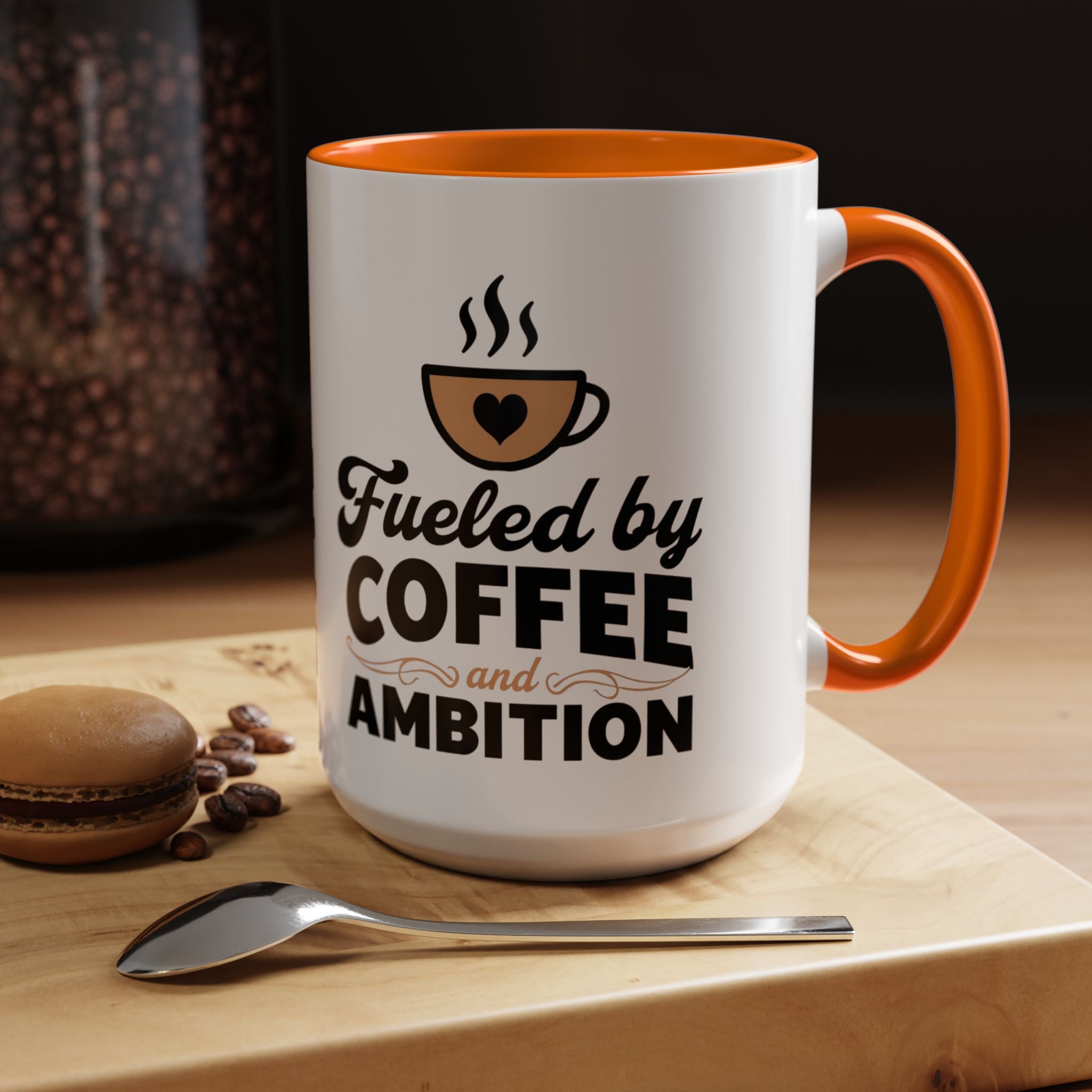Motivational Coffee Mug - Fueled by Coffee and Ambition