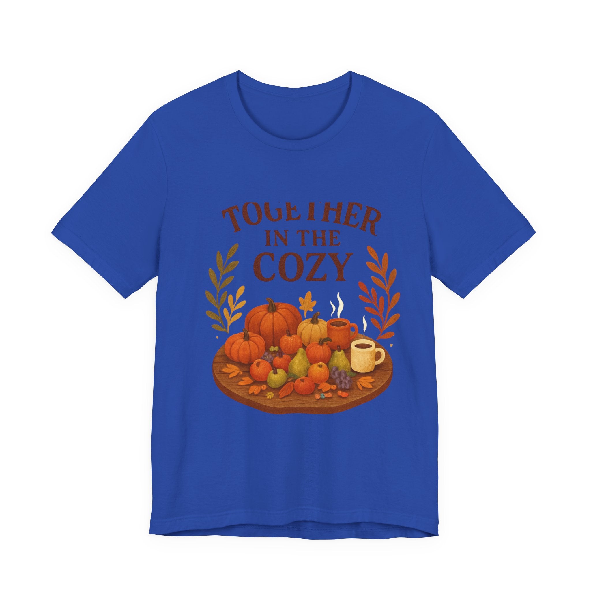 Cozy Together Fall Tee — "Together in the Cozy" Pumpkin Autumn Shirt