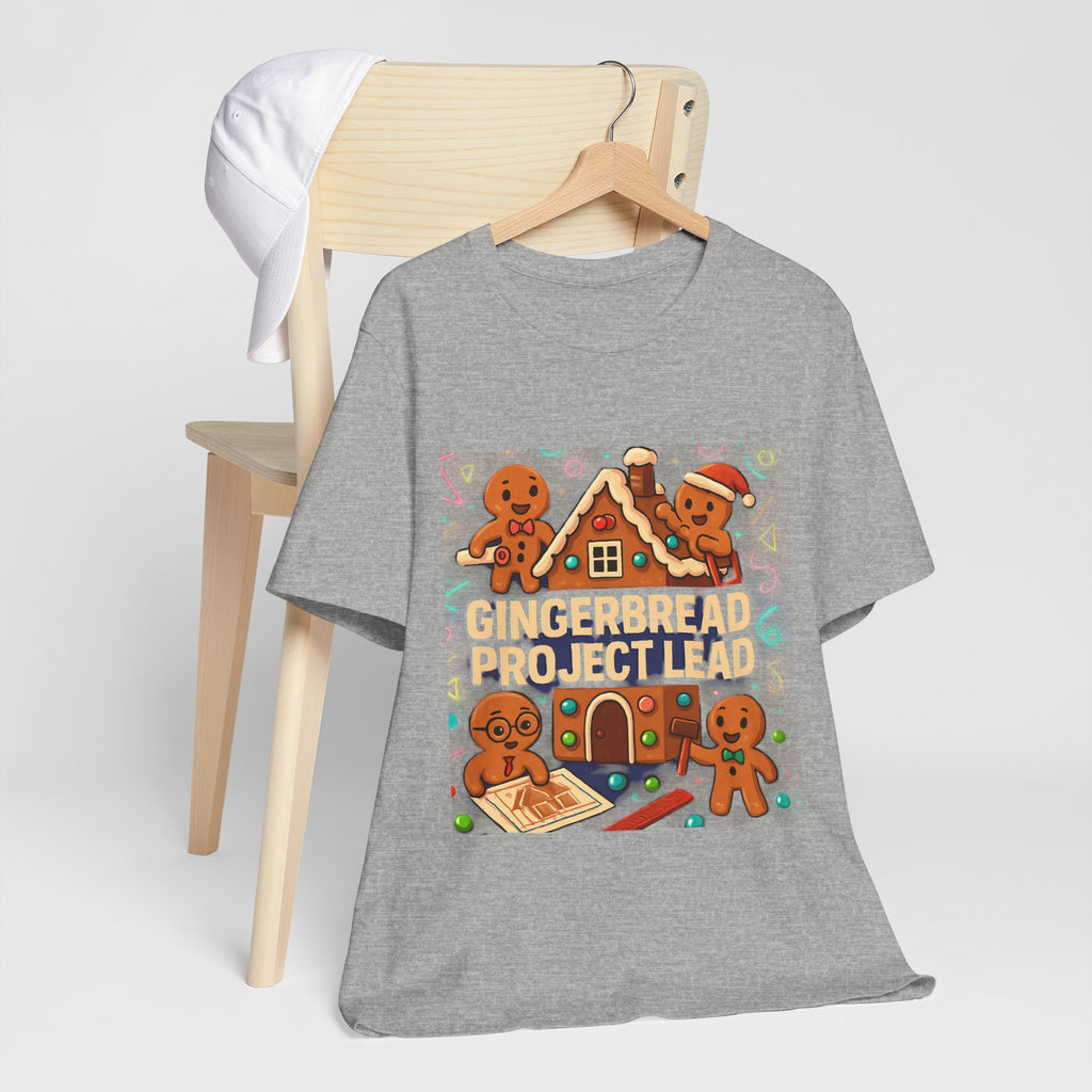 Gingerbread Project Lab T-Shirt — Cute Holiday Cookie House Tee