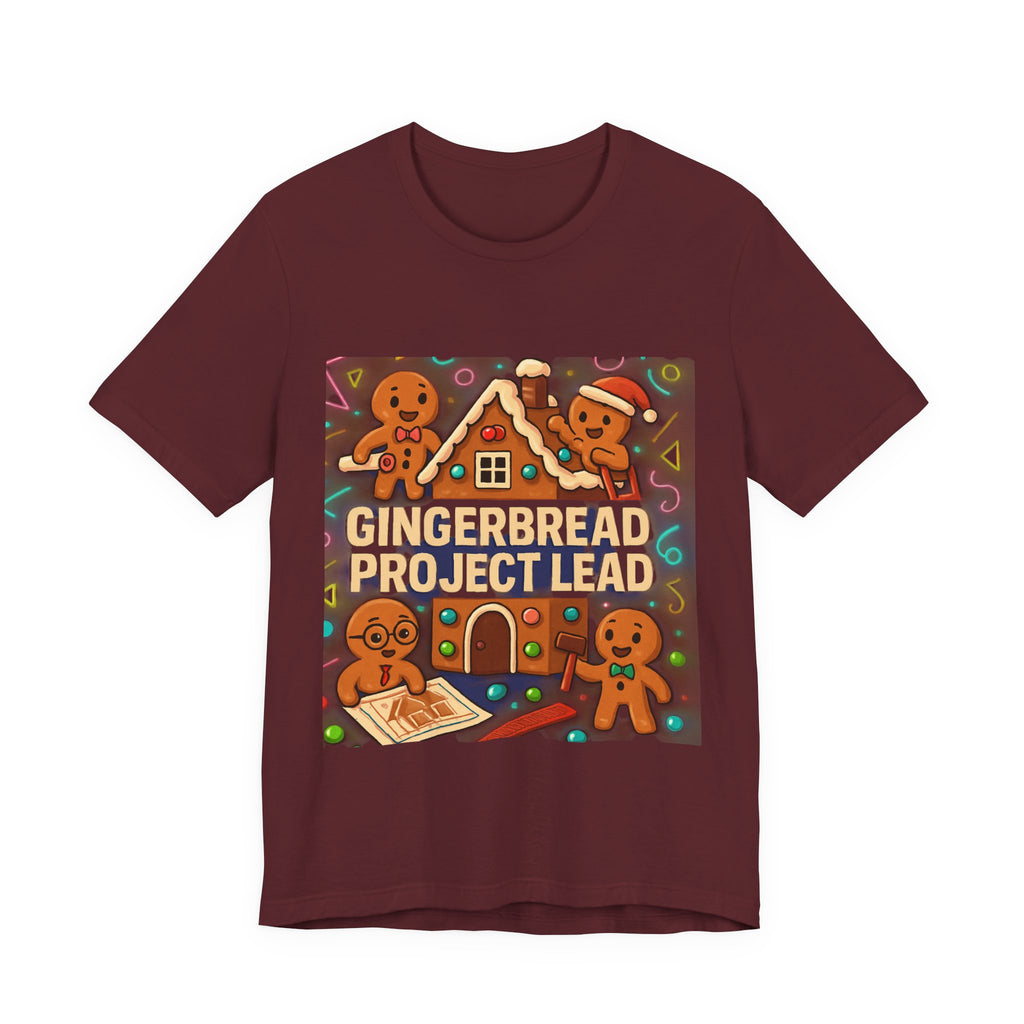Gingerbread Project Lab T-Shirt — Cute Holiday Cookie House Tee