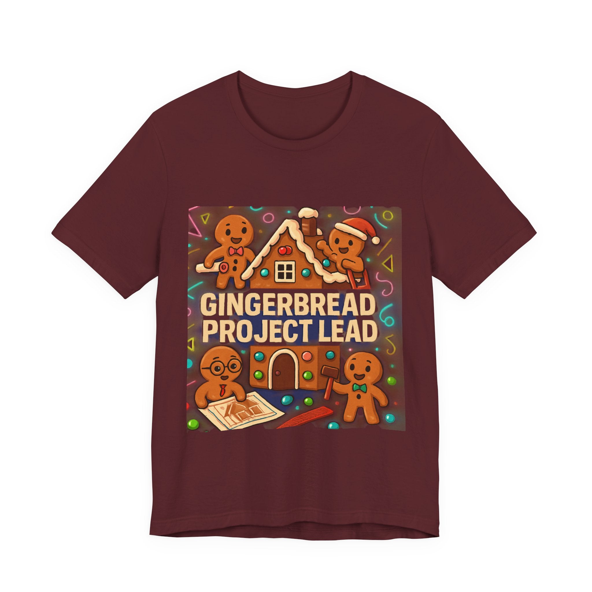 Gingerbread Project Lab T-Shirt — Cute Holiday Cookie House Tee