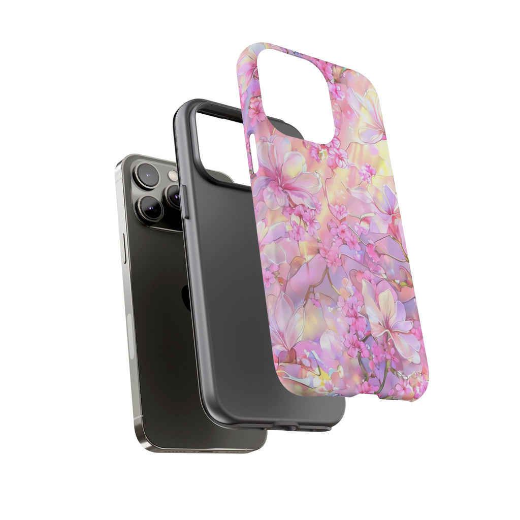 Floral Elegance Tough Phone Case – Dual-Layer Protection for iPhone 17/16/15 & Samsung | Glossy or Matte Finish | Morphesa