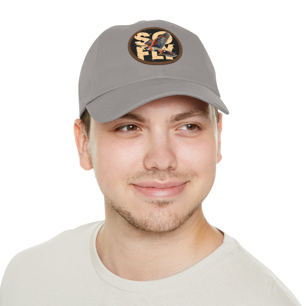 Stylish Dad Hat with Leather Patch, Casual Baseball Cap, Gift for Dads, Outdoor Accessory, Summer Fashion