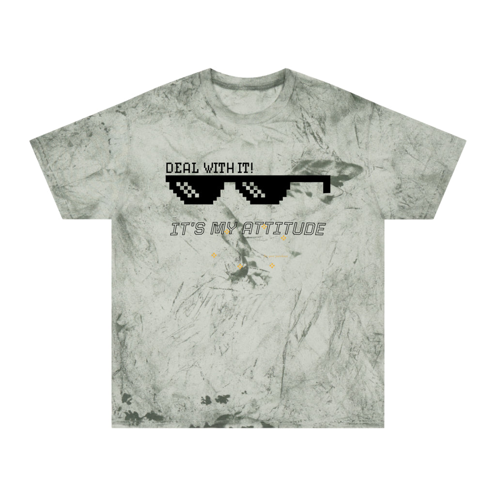 Deal With It Sunglasses Graphic Tee — "Deal With It! It’s My Attitude" Tie-Dye T-Shirt