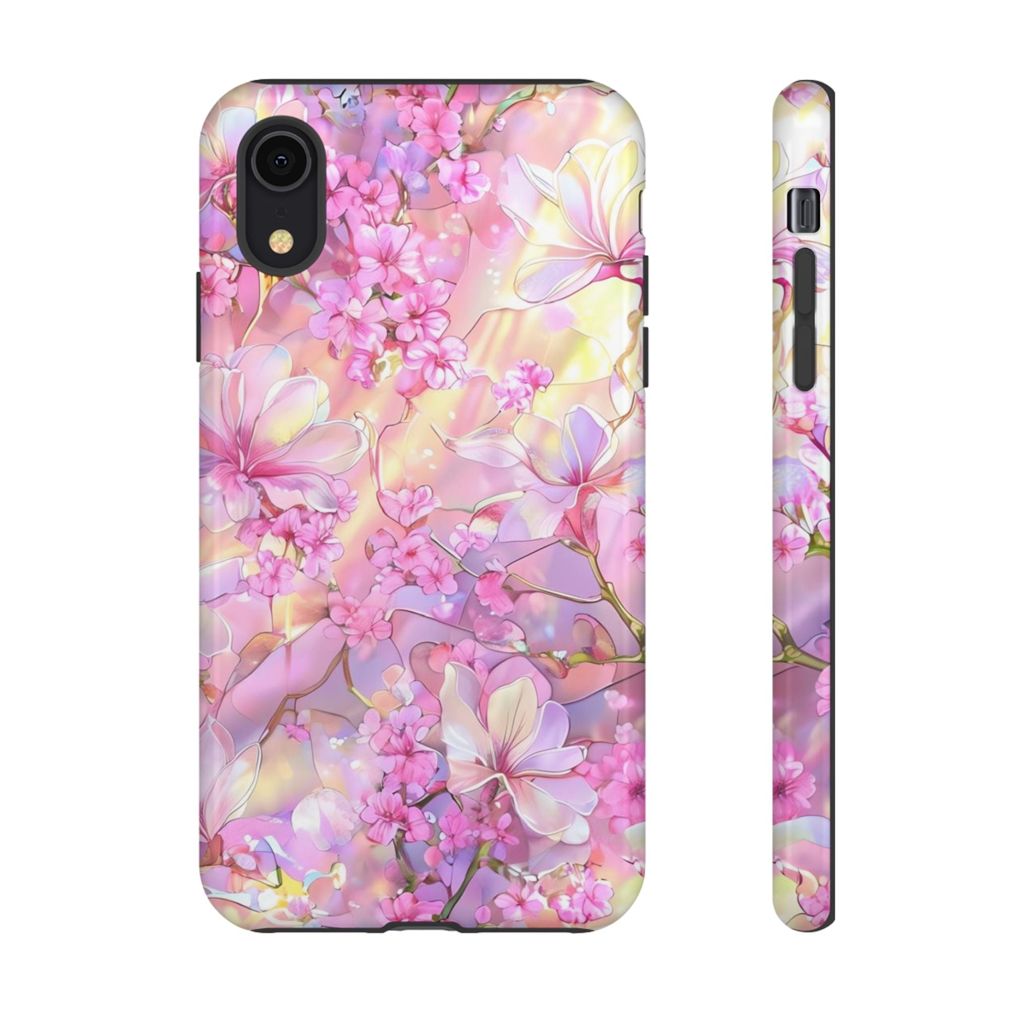 Floral Elegance Tough Phone Case – Dual-Layer Protection for iPhone 17/16/15 & Samsung | Glossy or Matte Finish | Morphesa
