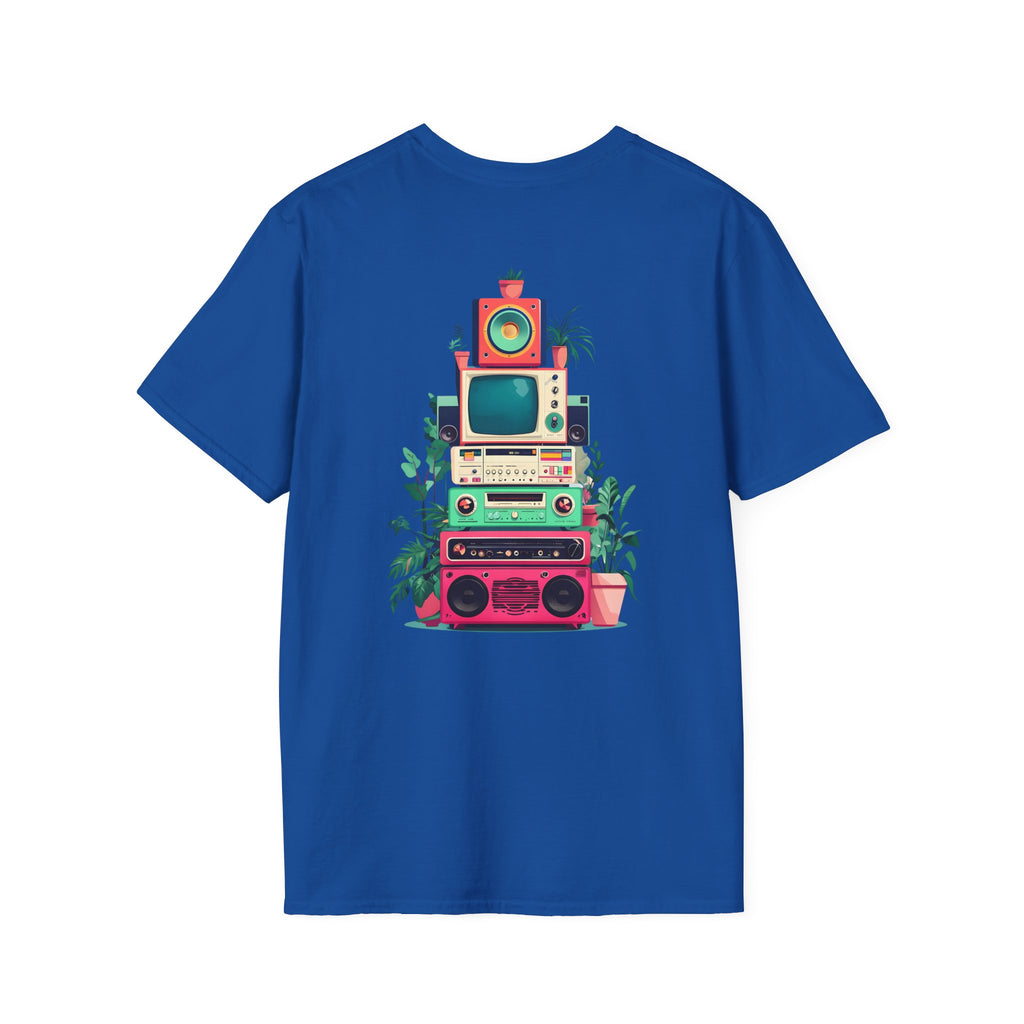 Retro Beach Vibes Unisex Softstyle T-Shirt, Casual Summer Tee, Vintage Style Shirt, Music Lover Gift, Relaxed Fit Apparel