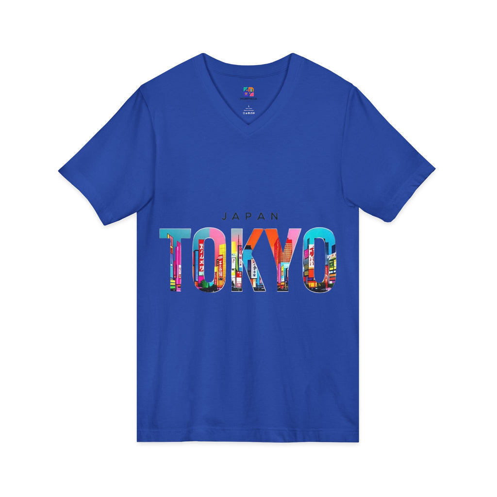 Unisex Jersey Short Sleeve V-Neck Tee