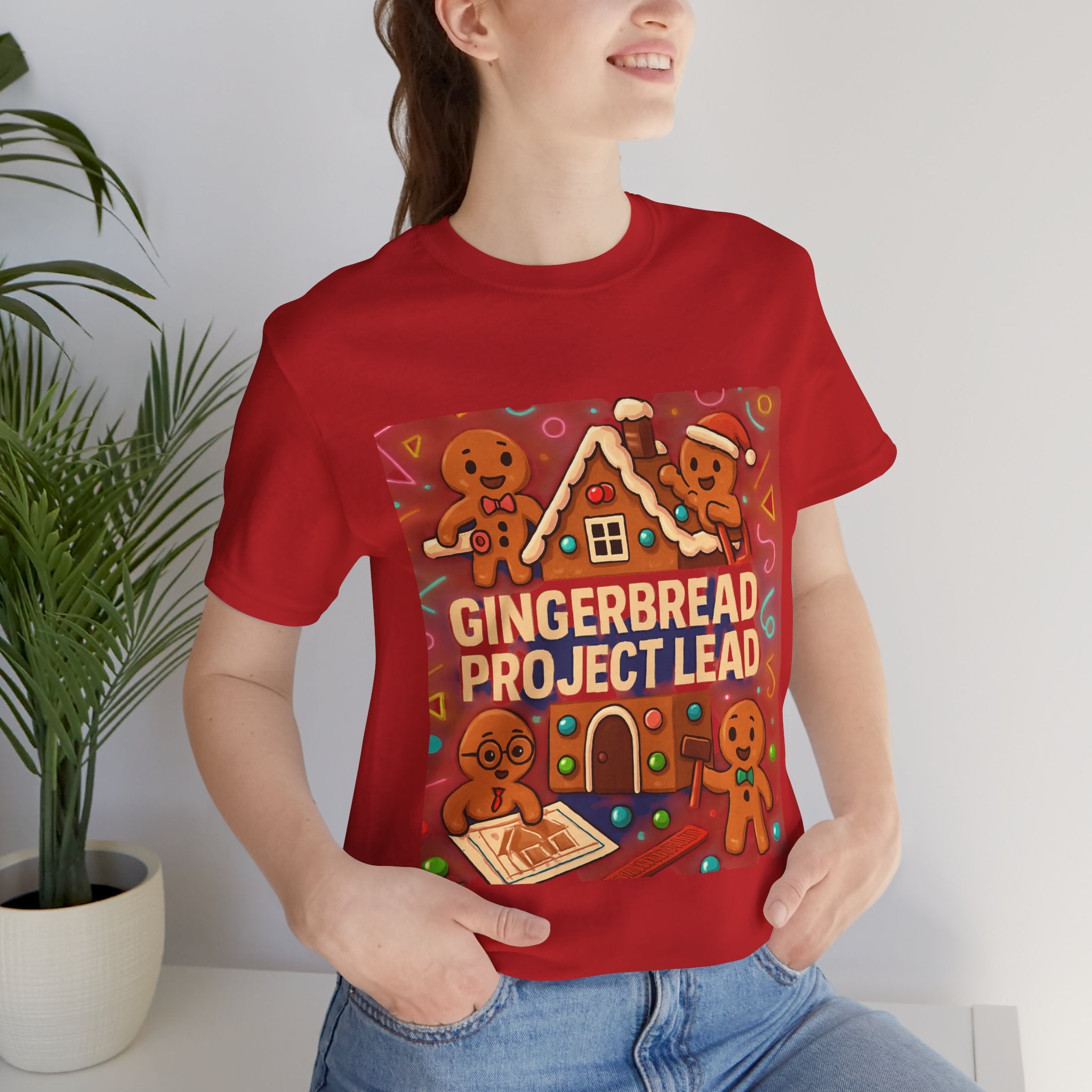 Gingerbread Project Lab T-Shirt — Cute Holiday Cookie House Tee