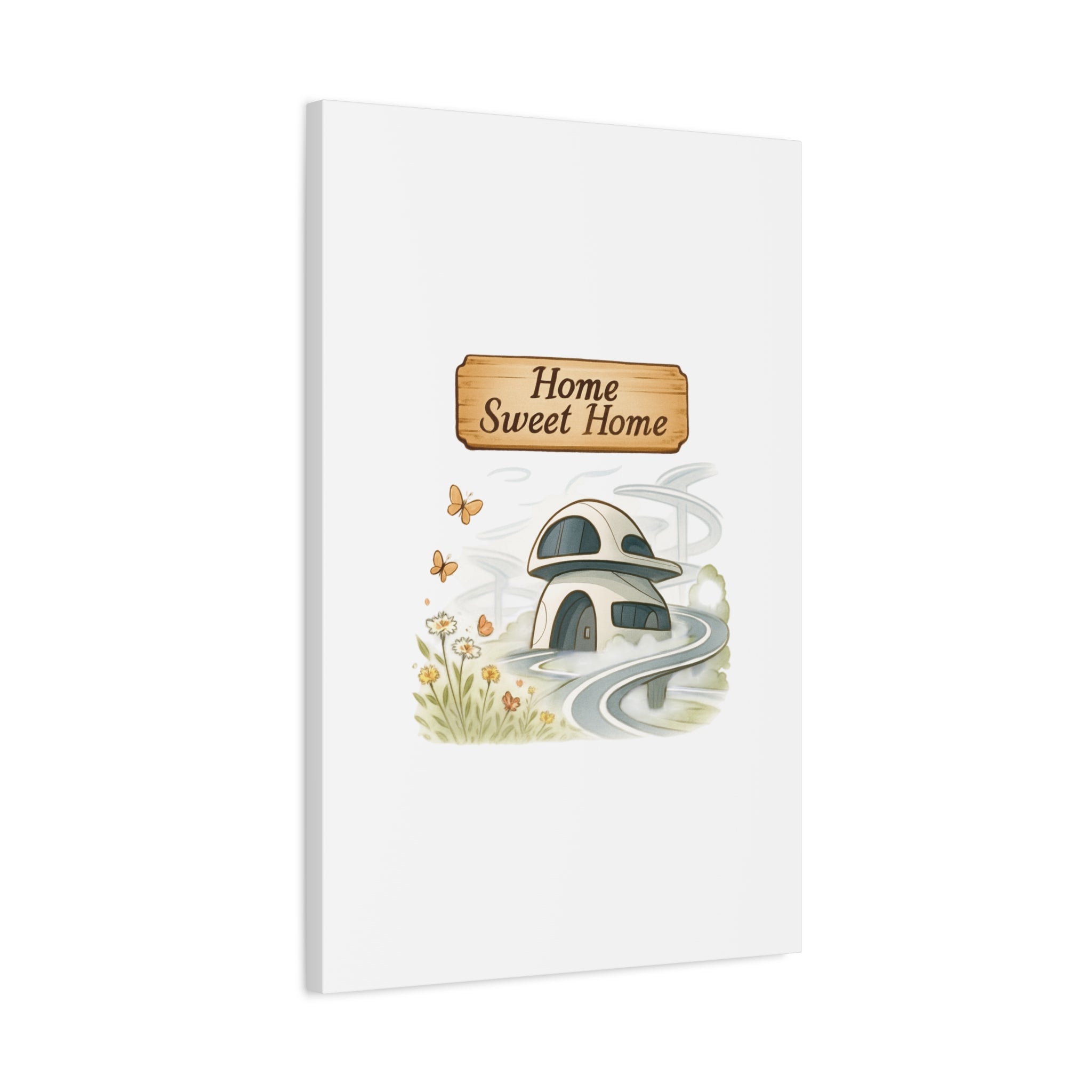 Home Sweet Home Canvas Wall Art — Cozy Cottage Matte Stretched Canvas