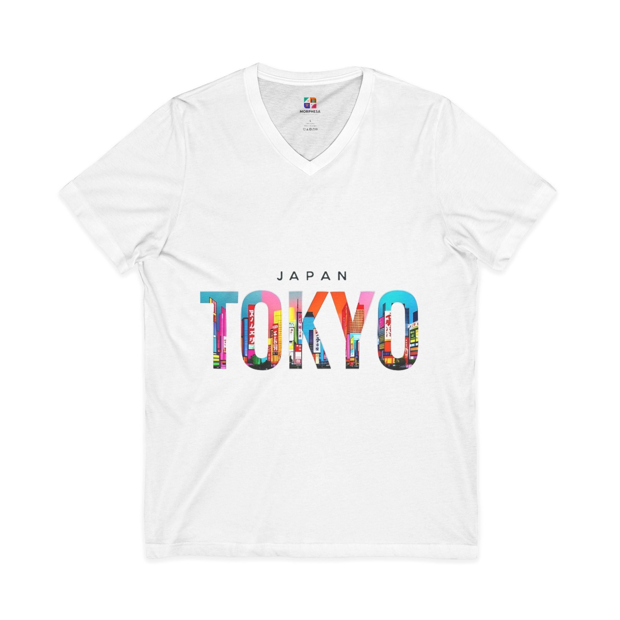 Unisex Jersey Short Sleeve V-Neck Tee