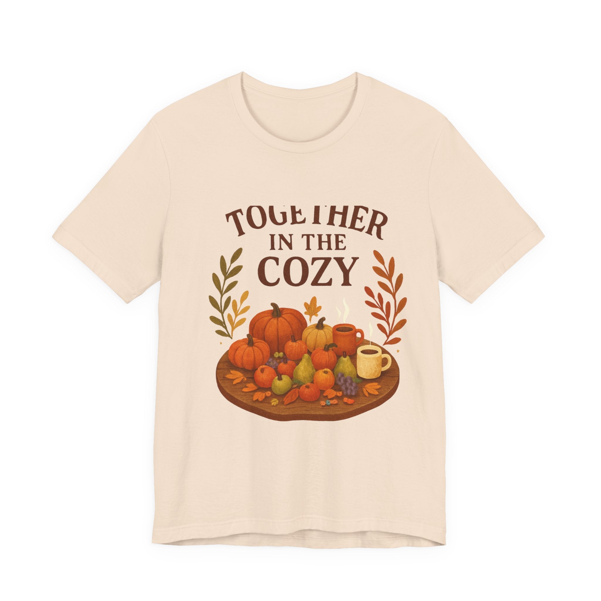 Cozy Together Fall Tee — "Together in the Cozy" Pumpkin Autumn Shirt