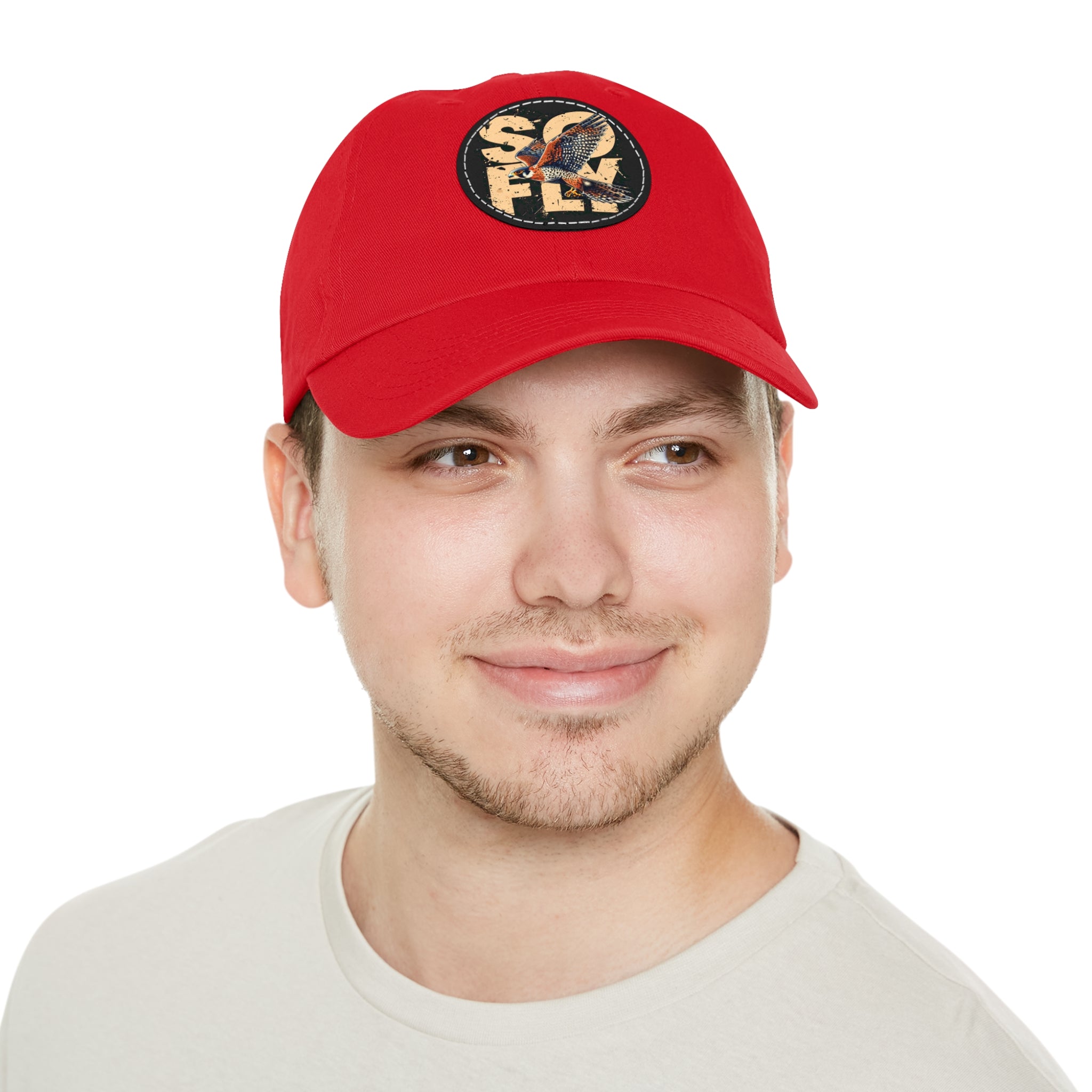 Stylish Dad Hat with Leather Patch, Casual Baseball Cap, Gift for Dads, Outdoor Accessory, Summer Fashion