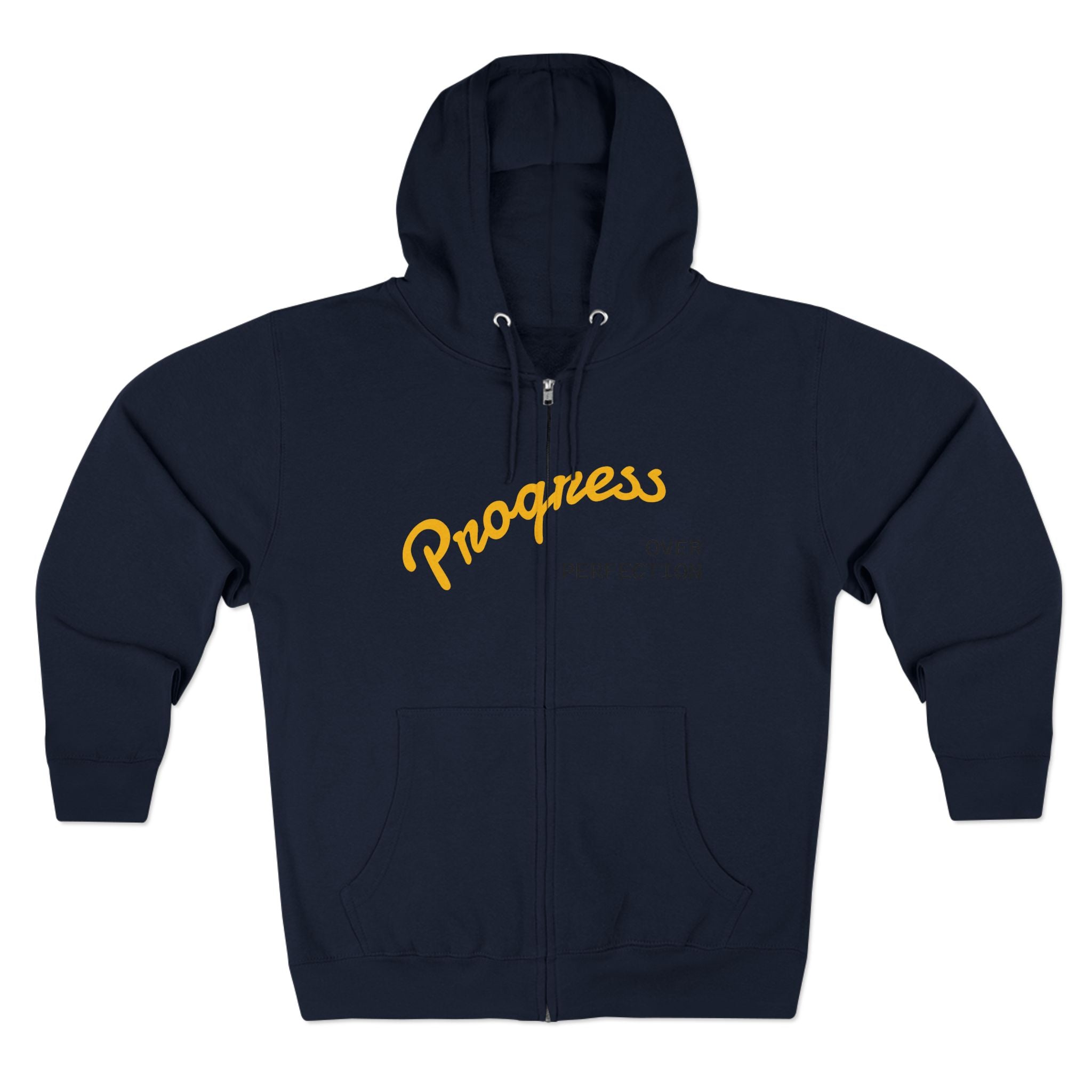 Progress Over Perfection hoodie | Motivational Zip Hoodie, Progress Is Made Quote
