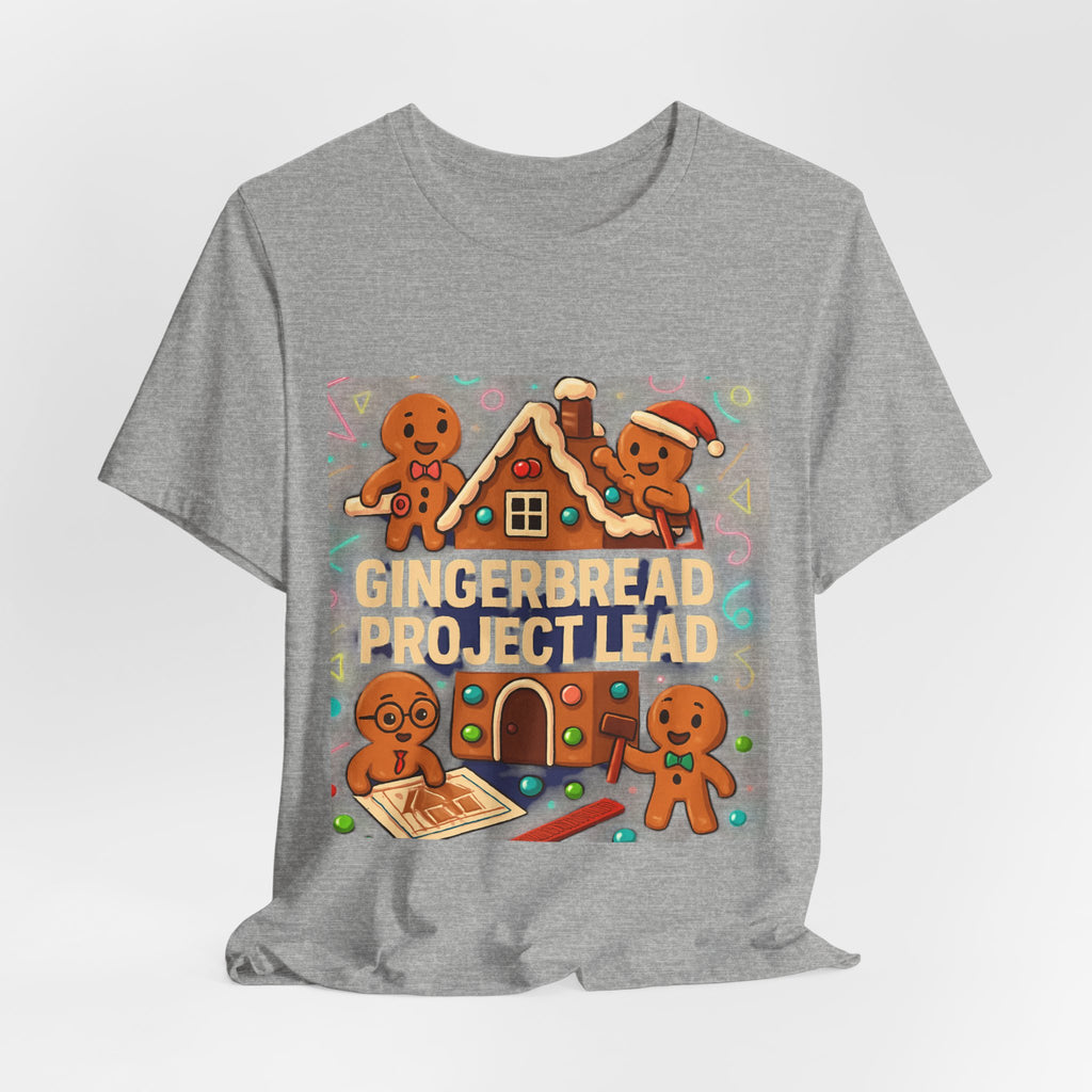 Gingerbread Project Lab T-Shirt — Cute Holiday Cookie House Tee