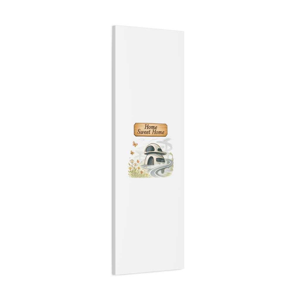 Home Sweet Home Canvas Wall Art — Cozy Cottage Matte Stretched Canvas