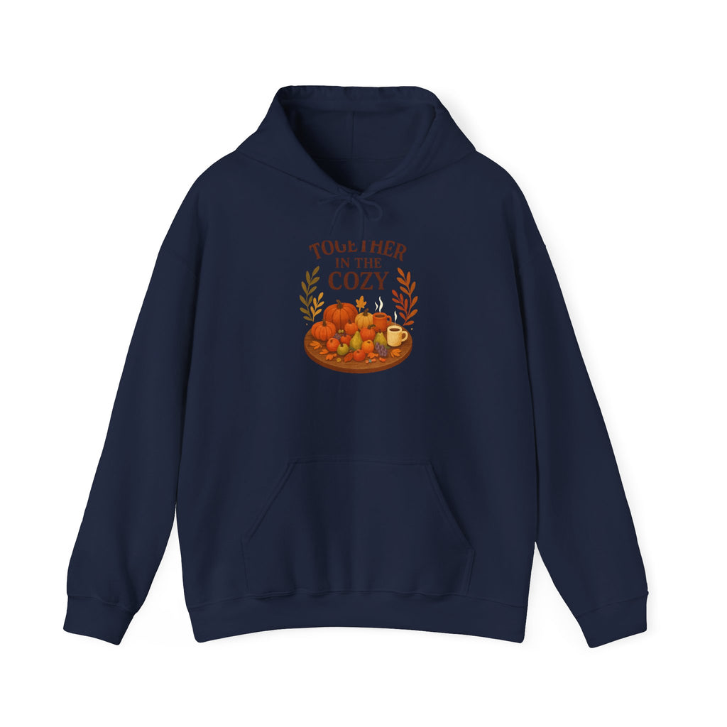 Cozy Together Hoodie — "Together in the Cozy" Fall Pumpkin Sweatshirt