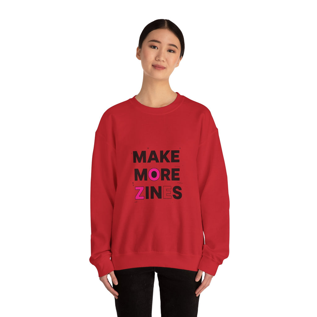Make More Zines Sweatshirt | ransom collage shirt, zine style tee