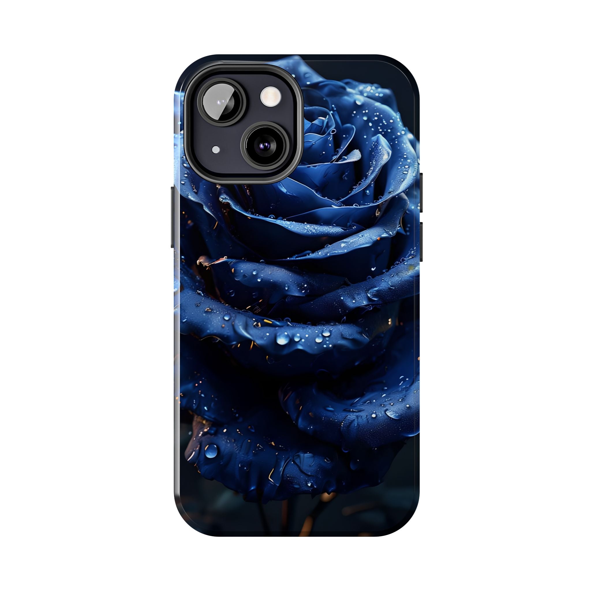 iPhone 17 Pro Max Tough Phone Case - Elegant Blue Rossy Design