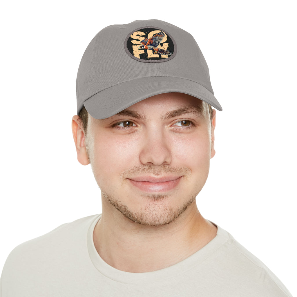 Stylish Dad Hat with Leather Patch, Casual Baseball Cap, Gift for Dads, Outdoor Accessory, Summer Fashion