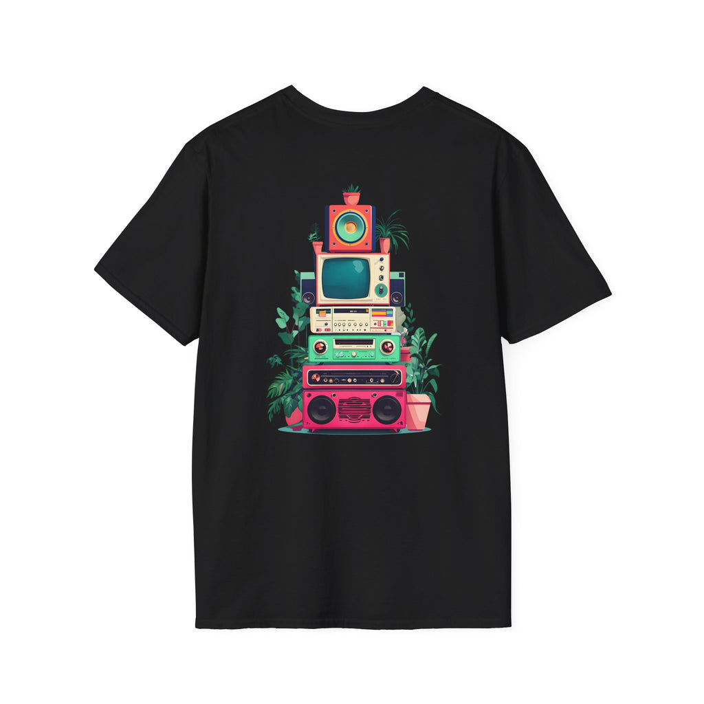 Retro Beach Vibes Unisex Softstyle T-Shirt, Casual Summer Tee, Vintage Style Shirt, Music Lover Gift, Relaxed Fit Apparel