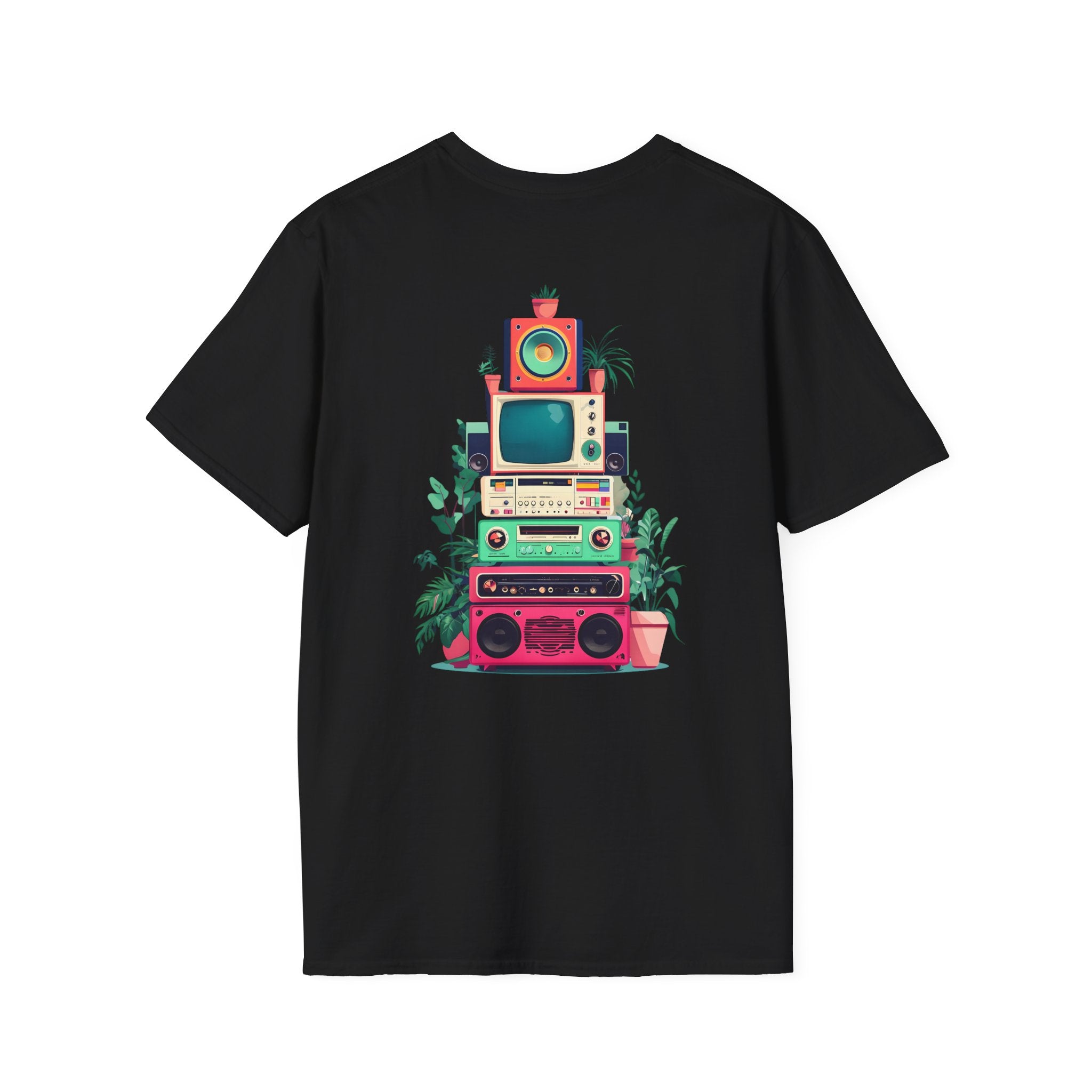 Retro Beach Vibes Unisex Softstyle T-Shirt, Casual Summer Tee, Vintage Style Shirt, Music Lover Gift, Relaxed Fit Apparel