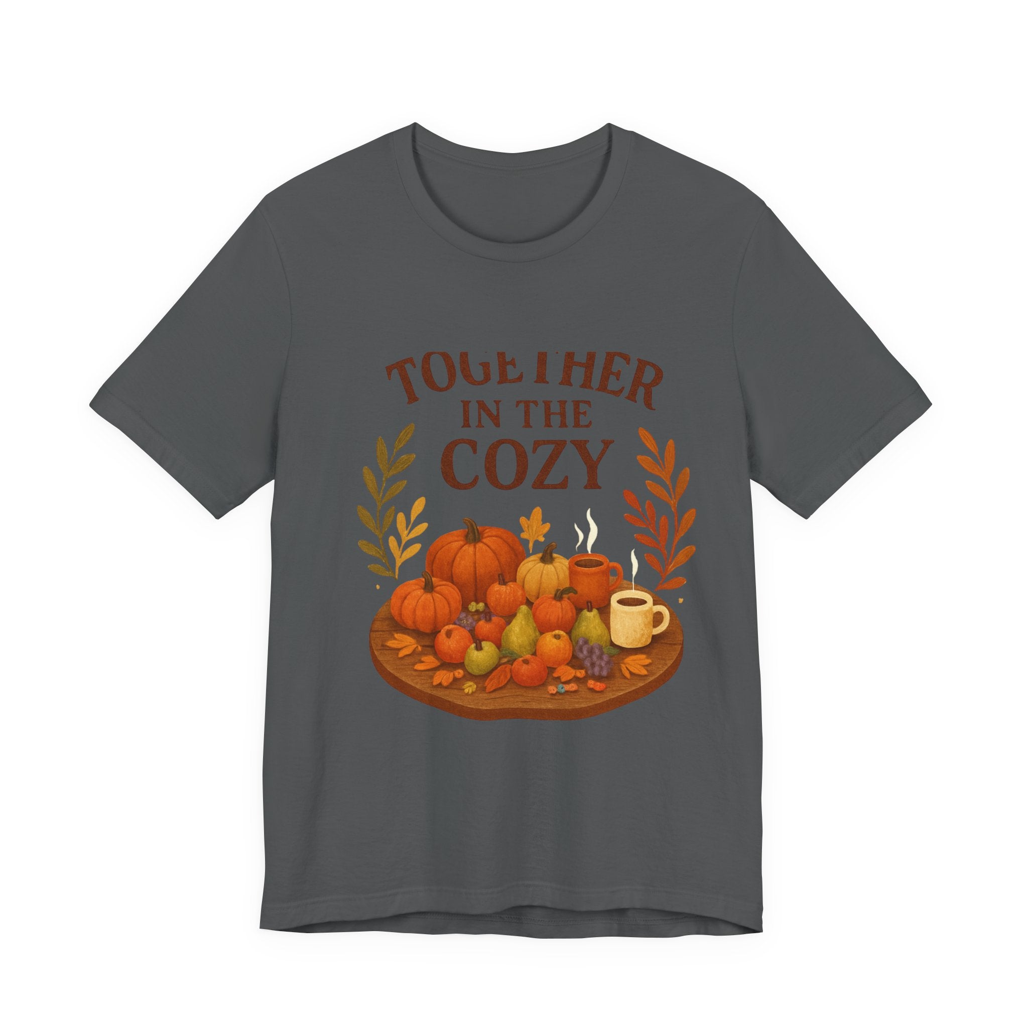 Cozy Together Fall Tee — "Together in the Cozy" Pumpkin Autumn Shirt