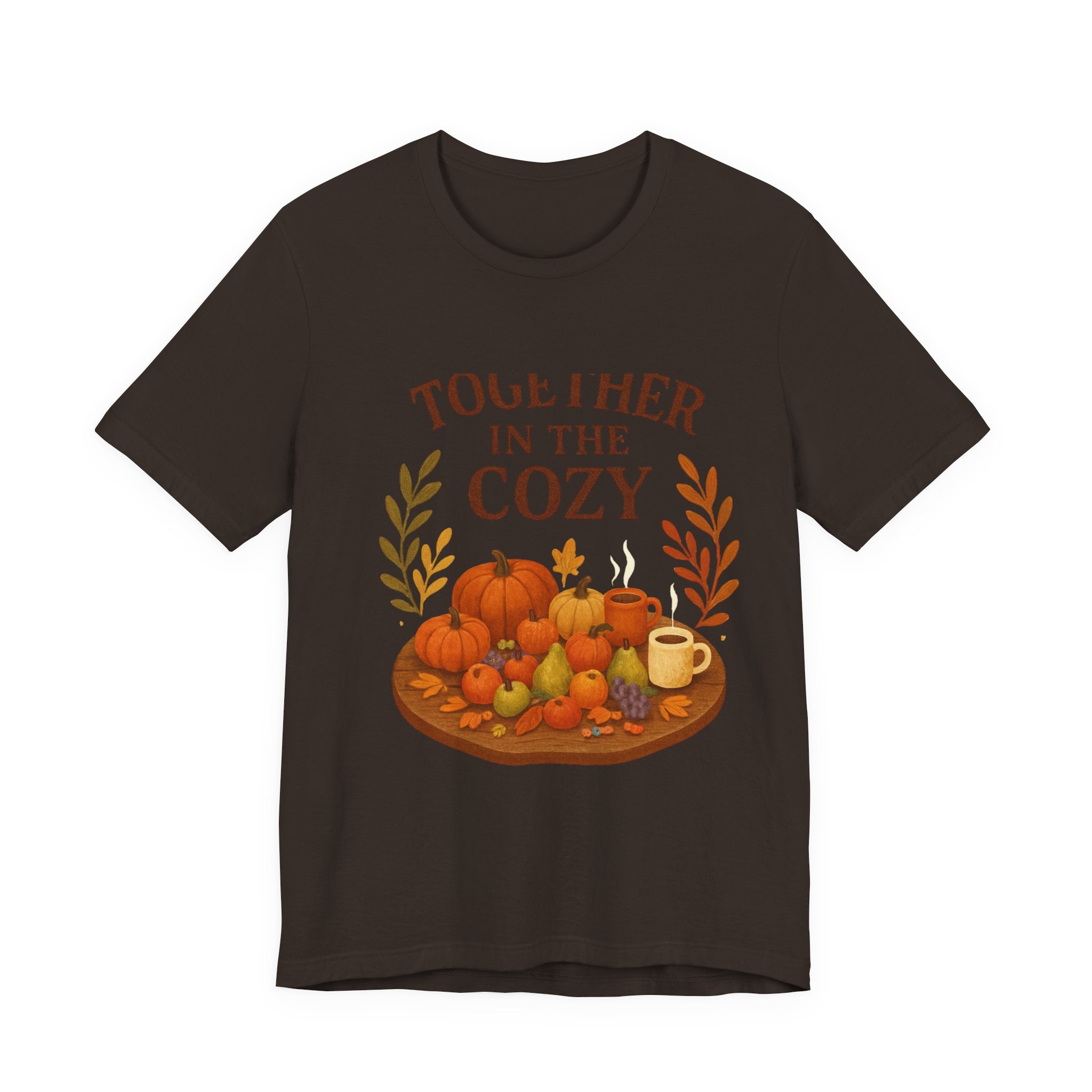 Cozy Together Fall Tee — "Together in the Cozy" Pumpkin Autumn Shirt