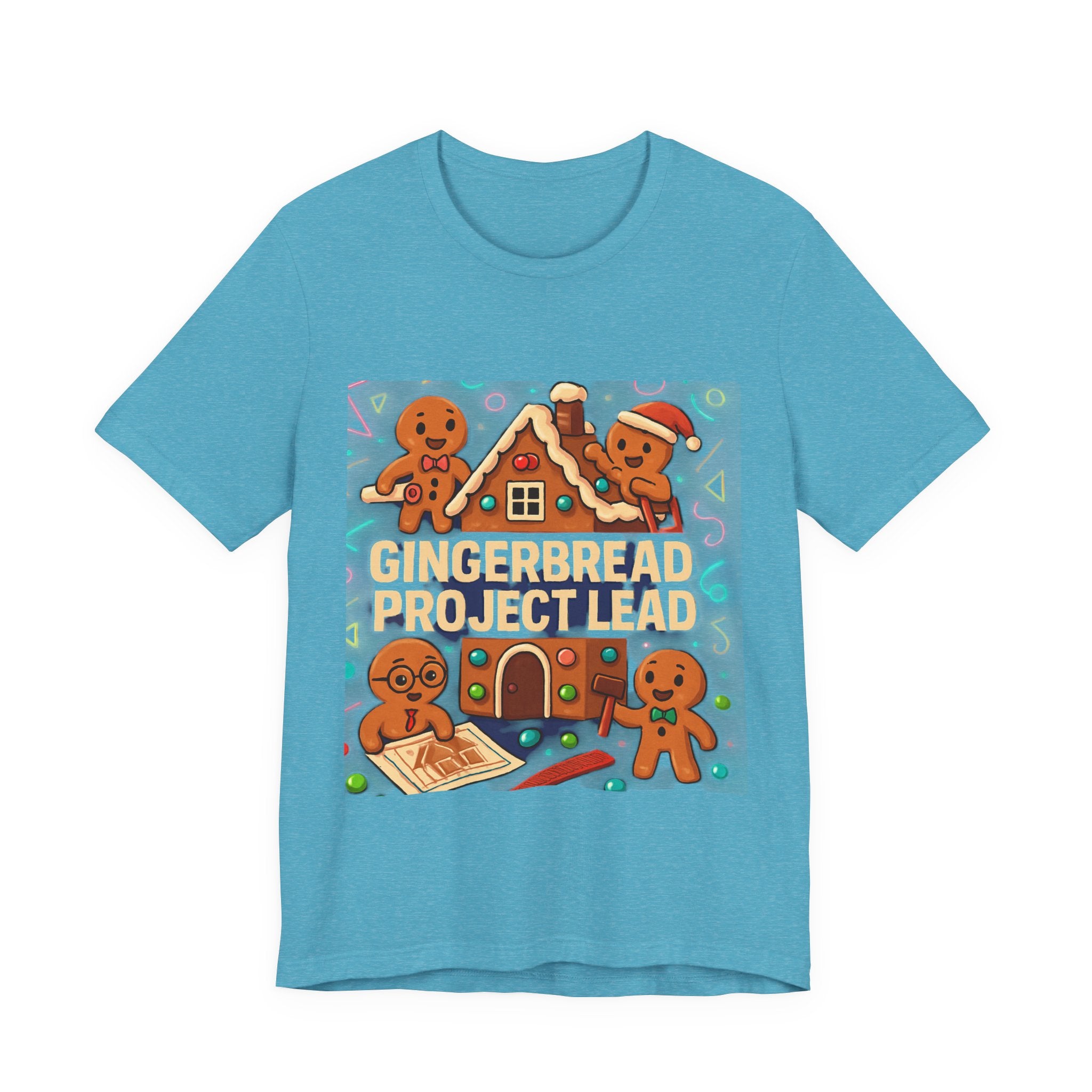 Gingerbread Project Lab T-Shirt — Cute Holiday Cookie House Tee