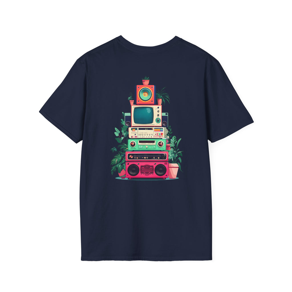 Retro Beach Vibes Unisex Softstyle T-Shirt, Casual Summer Tee, Vintage Style Shirt, Music Lover Gift, Relaxed Fit Apparel