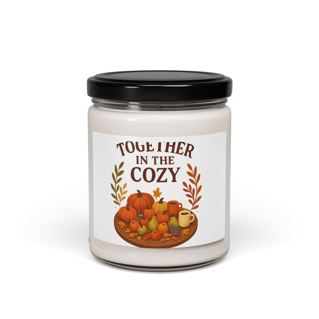 Autumn Cozy Soy Candle — "In The Cozy" 9oz Fall Scented Jar