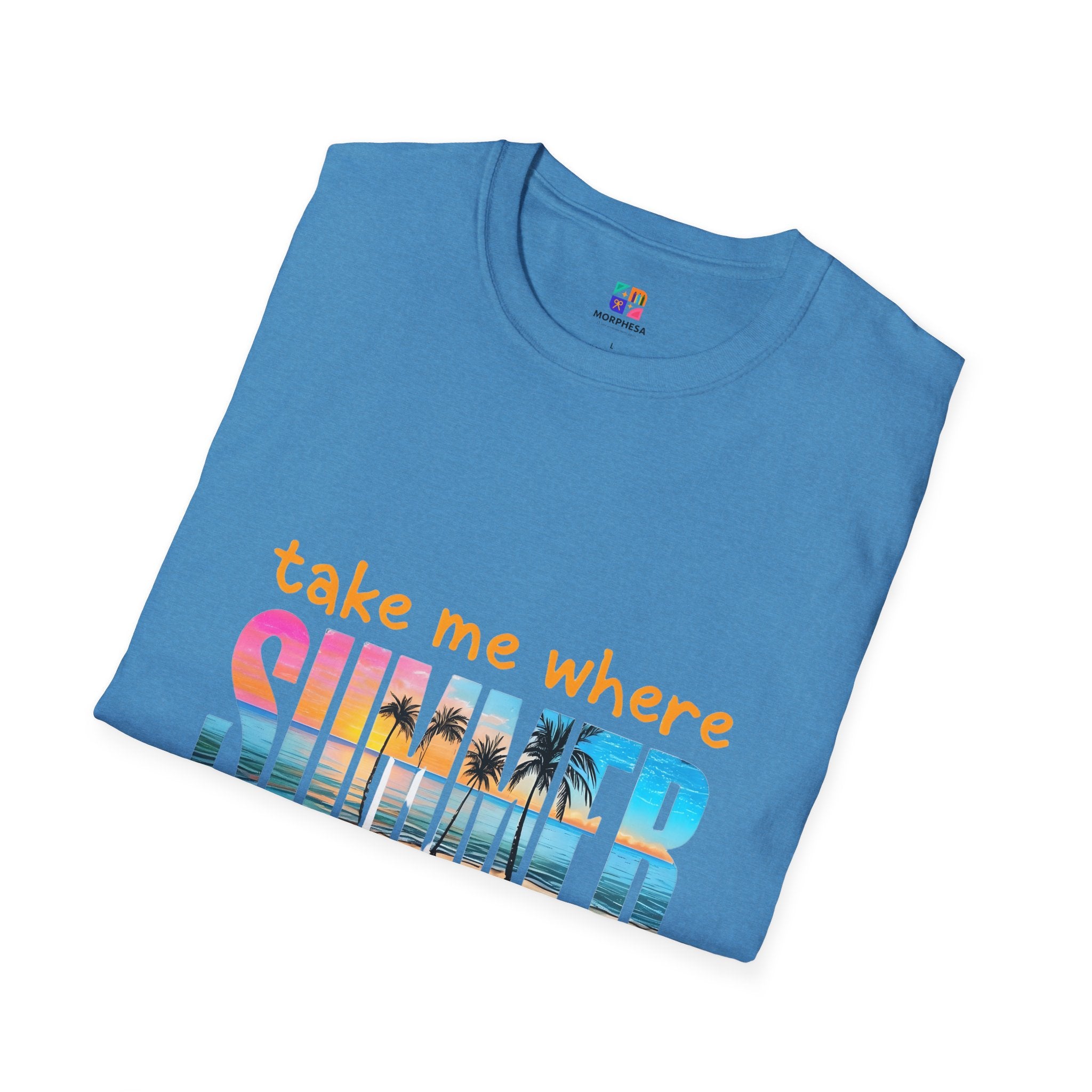 Summer Vibes Unisex T-Shirt | Take Me Where Summer Never Ends | Casual Wear, Vacation Shirt, Beach Tee, Gift Idea, Summer Collection